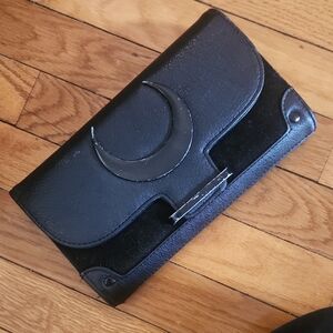 Black Crescent Moon Clutch